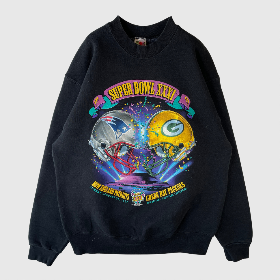 (L) 1997 PATRIOTS X PACKERS NFL Sweat-Shirt / A0108S
