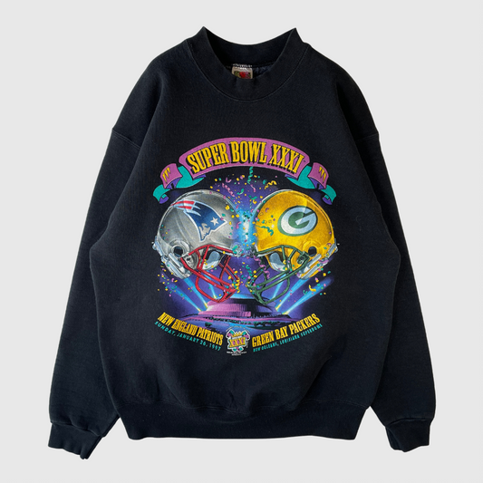 (L) 1997 PATRIOTS X PACKERS NFL Sweat-Shirt / A0108S