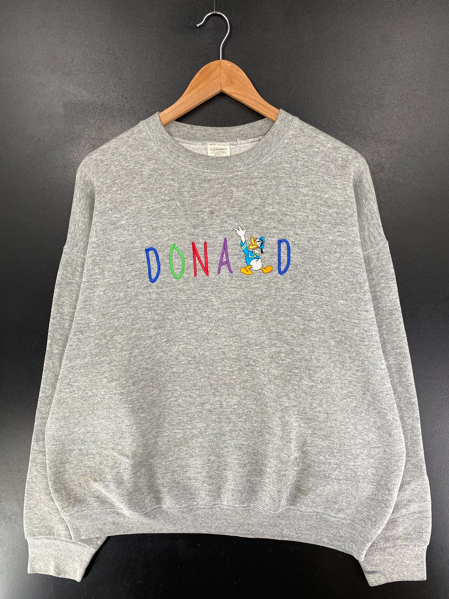 90’s DISNEY DONALD Made in USA Size XL Vintage Sweat-shirt / G5826S