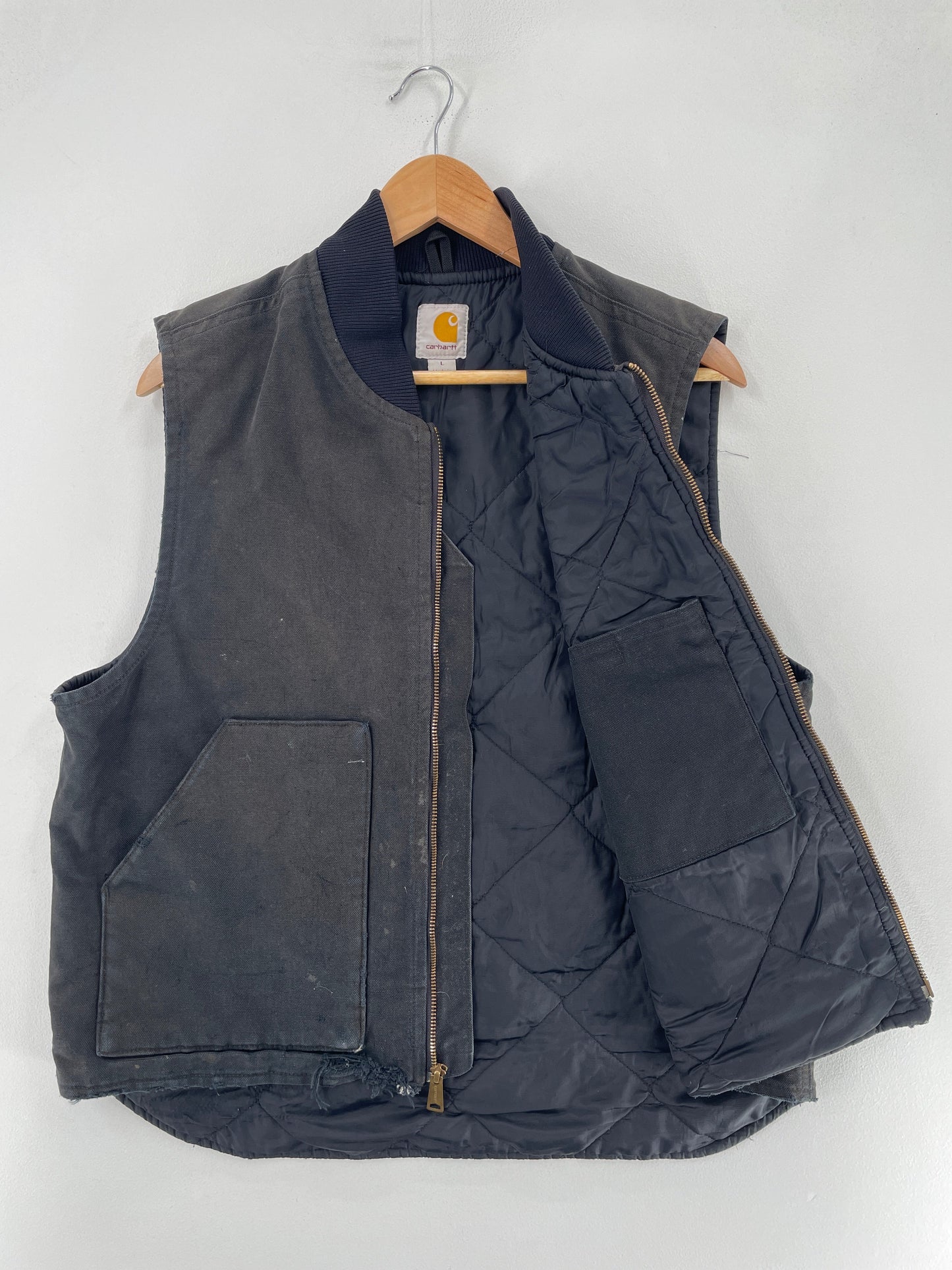 Vintage CARHARTT Size L Duck Vest / F5777J