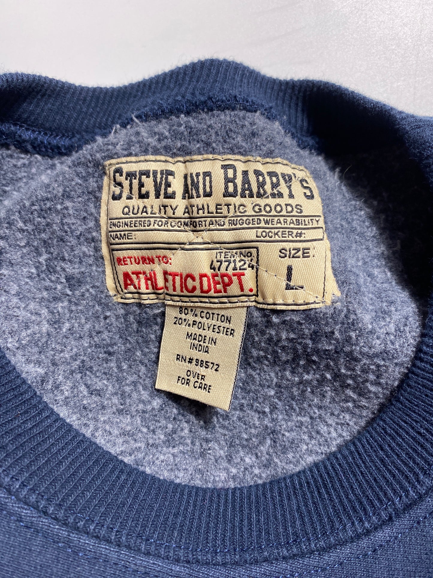 Vintage NAVY Size L College Sweat-shirt / G6400S