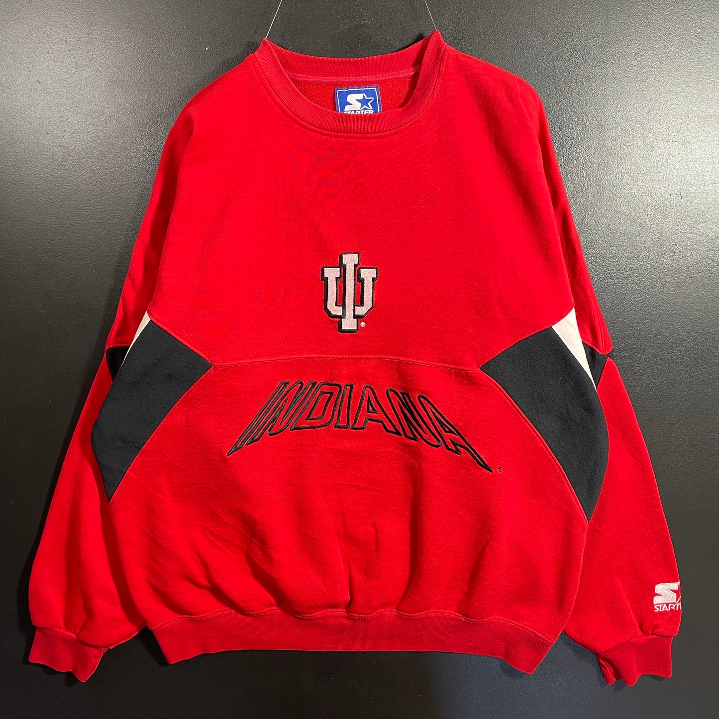 (L) 90's STARTER X INDIANA Vintage College Sweatshirt / A1129S