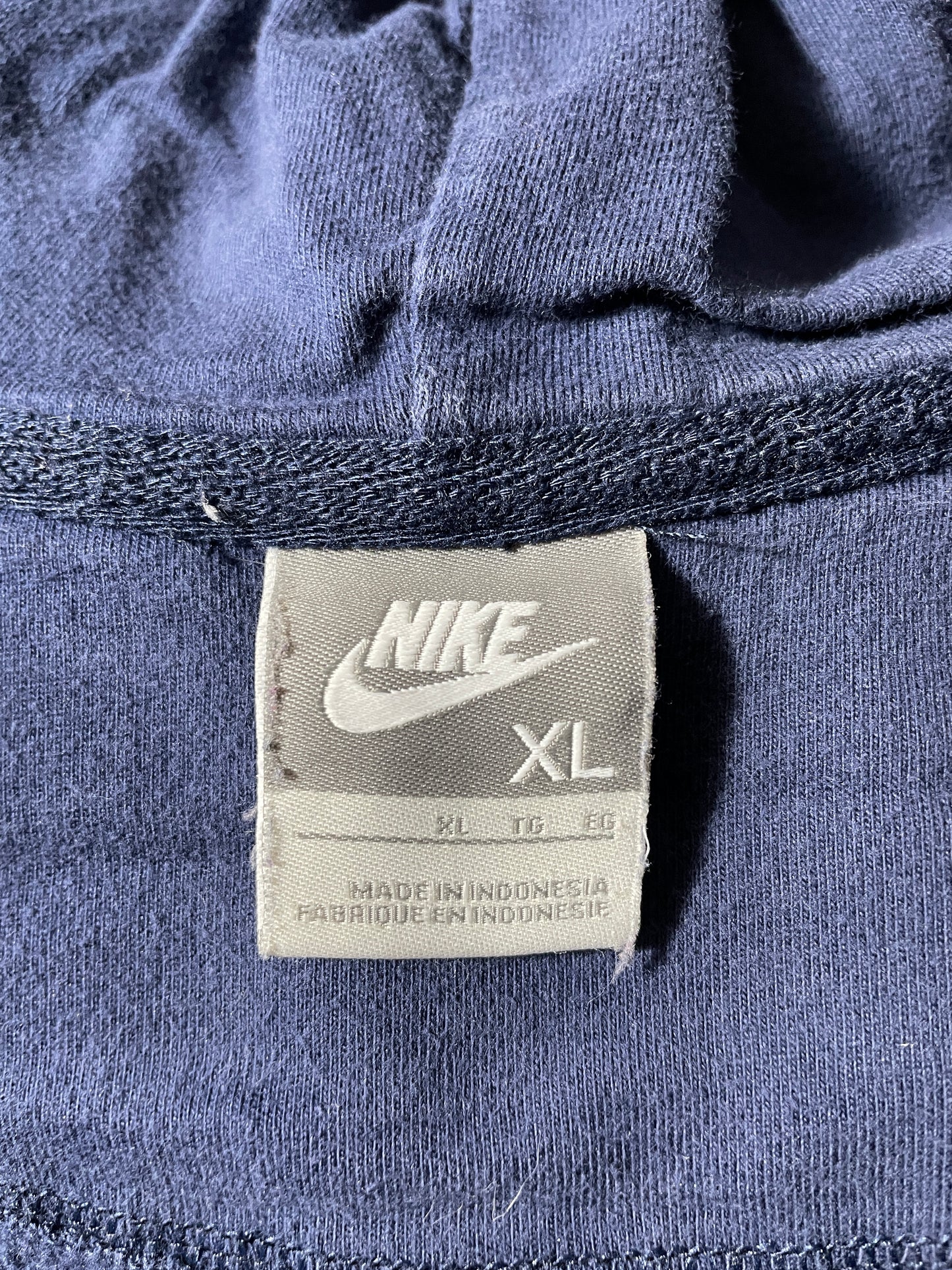 90's NIKE Size XL Vintage Zip-up Sweat-Shirt / F5566S