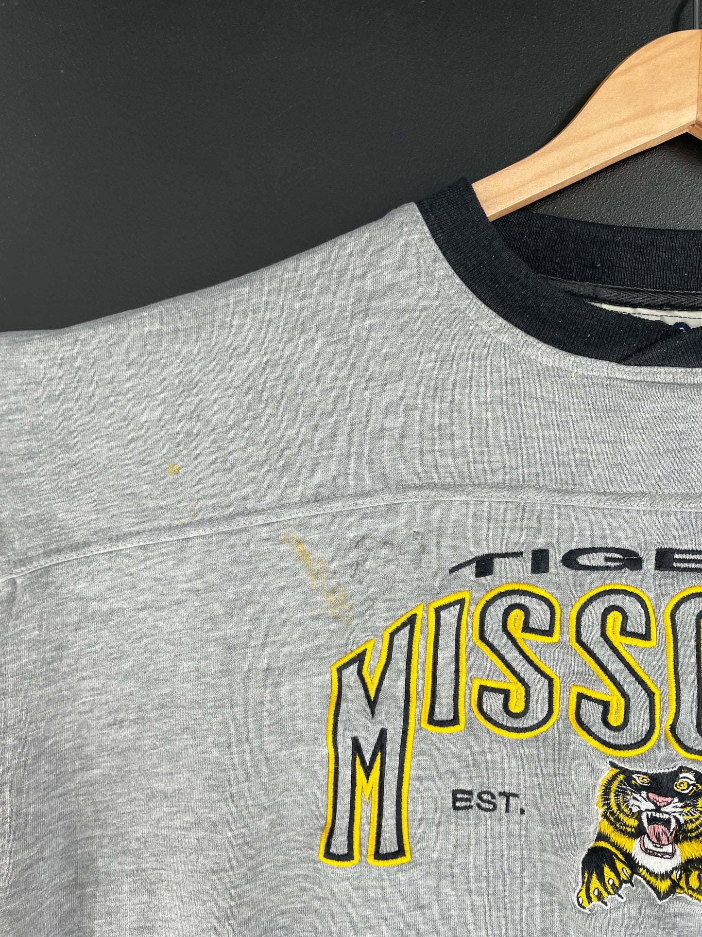 90’s MISSOURI TIGERS Size XL College Sweat-shirt / F3747S