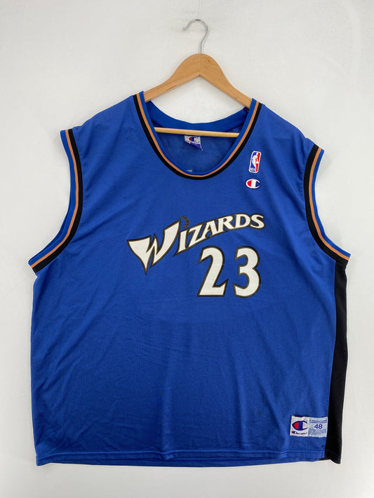00’ CHAMPION x WIZARDS JORDAN Size XL (48) NBA Jersey / G2097J