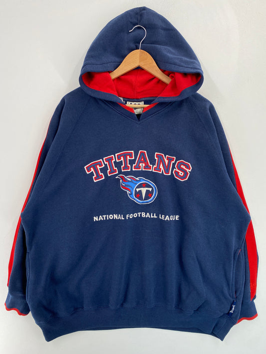 90’s TENNESSEE TITANS Size XL Vintage NFL Hoodie Sweat-shirt /G6367S