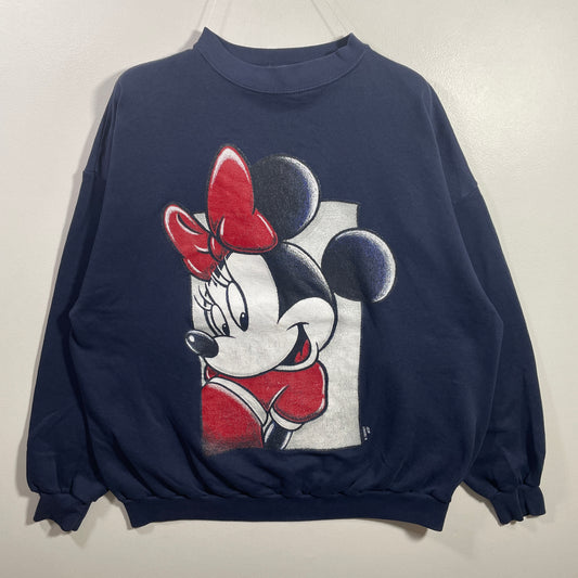 (Approx.L) 90's DISNEY MINNIE MOUSE Vintage Sweatshirt / A1104S
