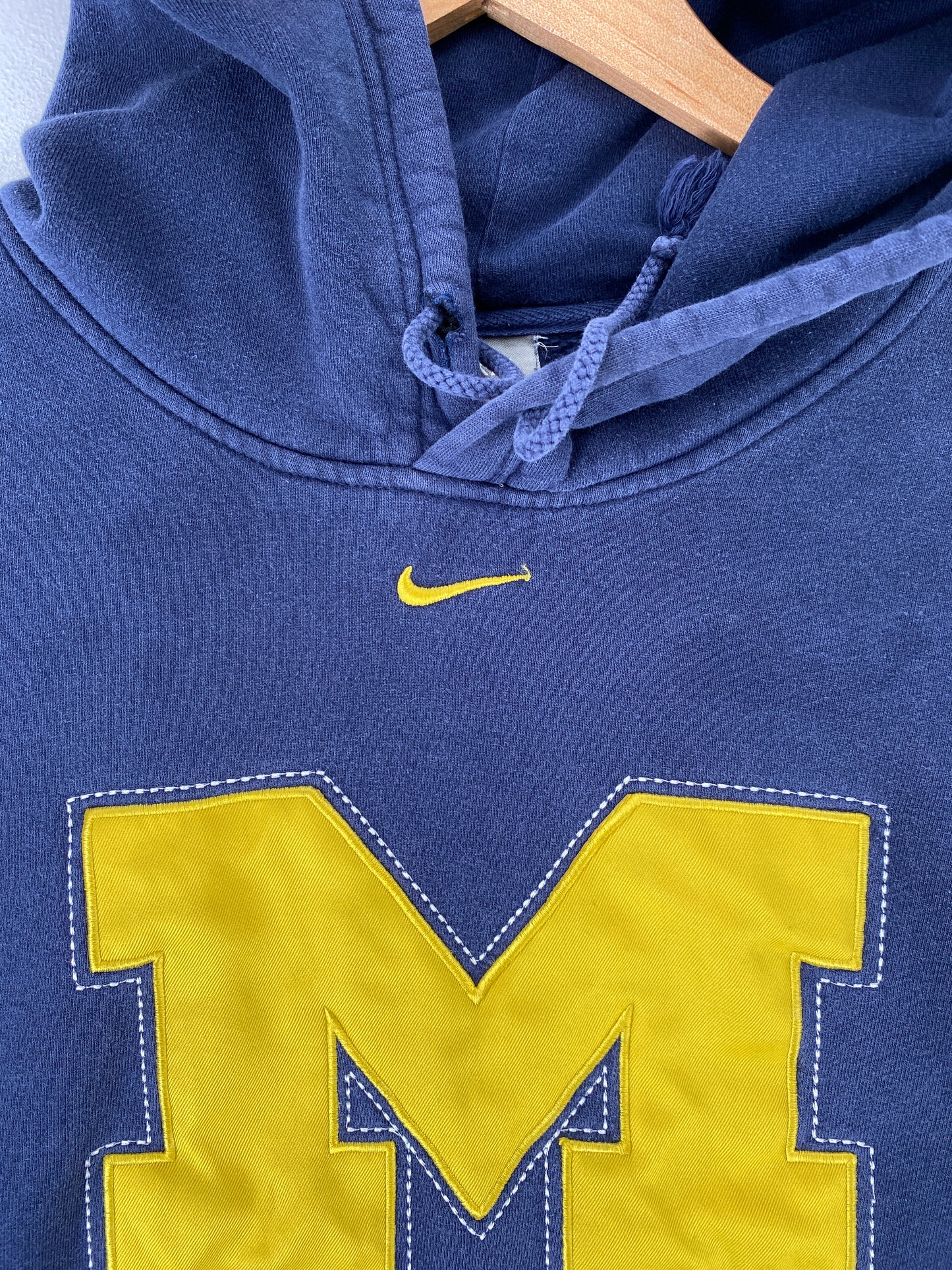00' NIKE x MICHIGAN Size XXL Vintage College Hoodie Sweat Shirt / G504S