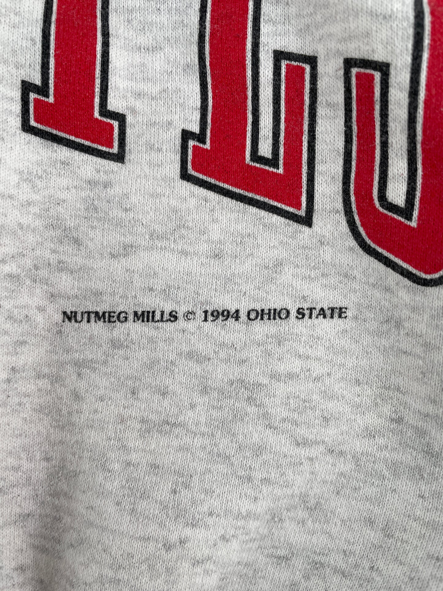 1994 OHIO STATE BUCKEYES Made in USA Size M Vintage College Sweat-shirt / F4218S