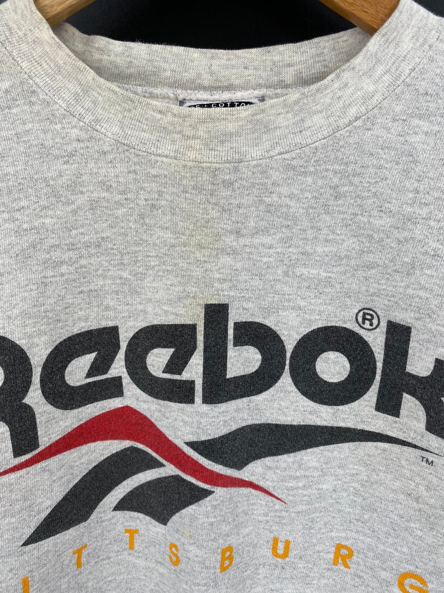 90’s REEBOK x PITTSBURGH Made in USA Size XL Vintage Sweat-shirt / E7506T