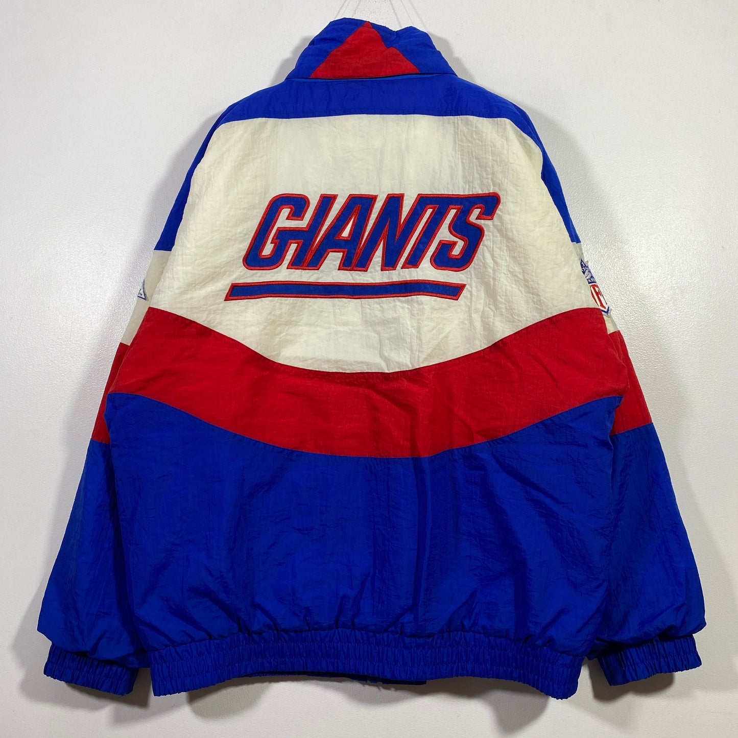 (L) 90's PRO LINE X GIANTS Vintage NFL Padded Nylon Jacket / A0790N
