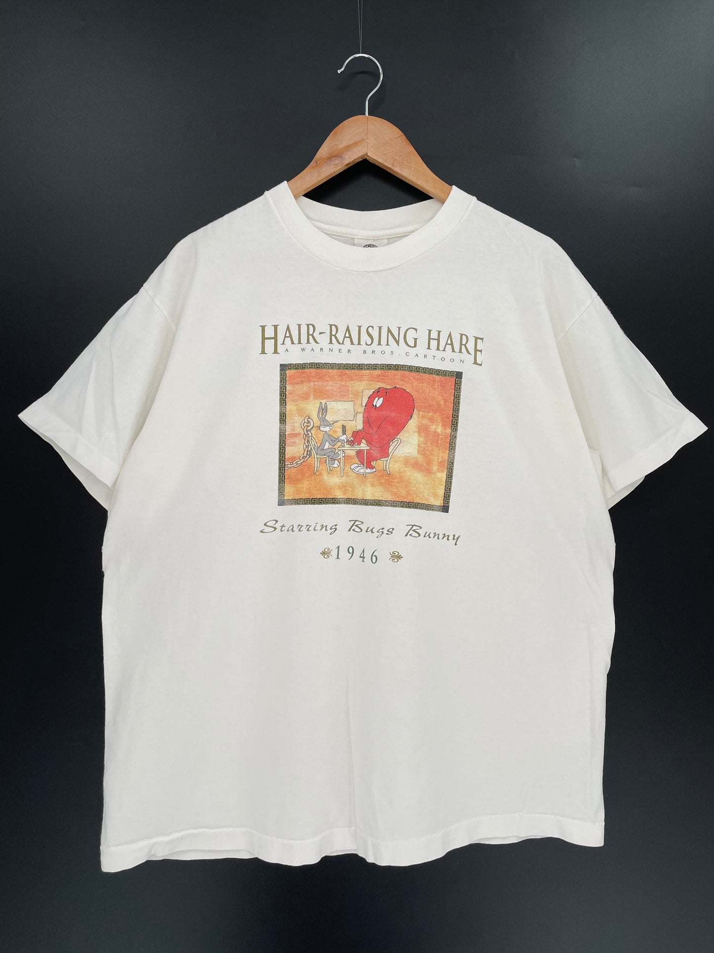 1991 LOONEY TUNES HAIR RAISING HARE Made in USA Size XL Vintage T-Shirt / F1764T
