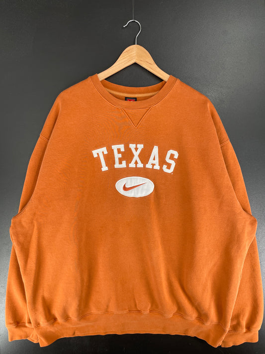 00' NIKE x TEXAS Size XXL Vintage College Sweat-Shirt / F4973S