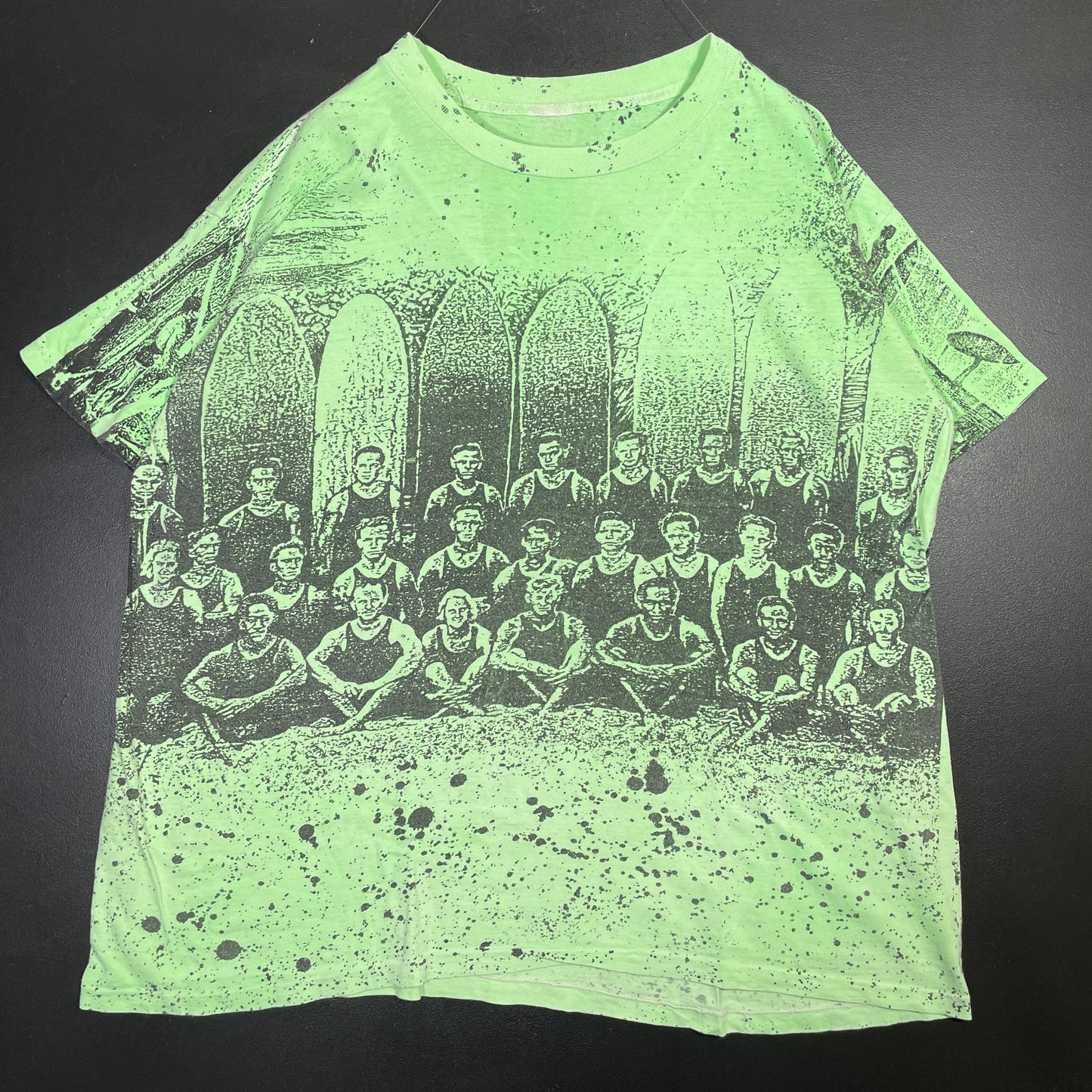 (Approx.XXL) 90’s SURFERS All Over Print T-Shirt / A0713T