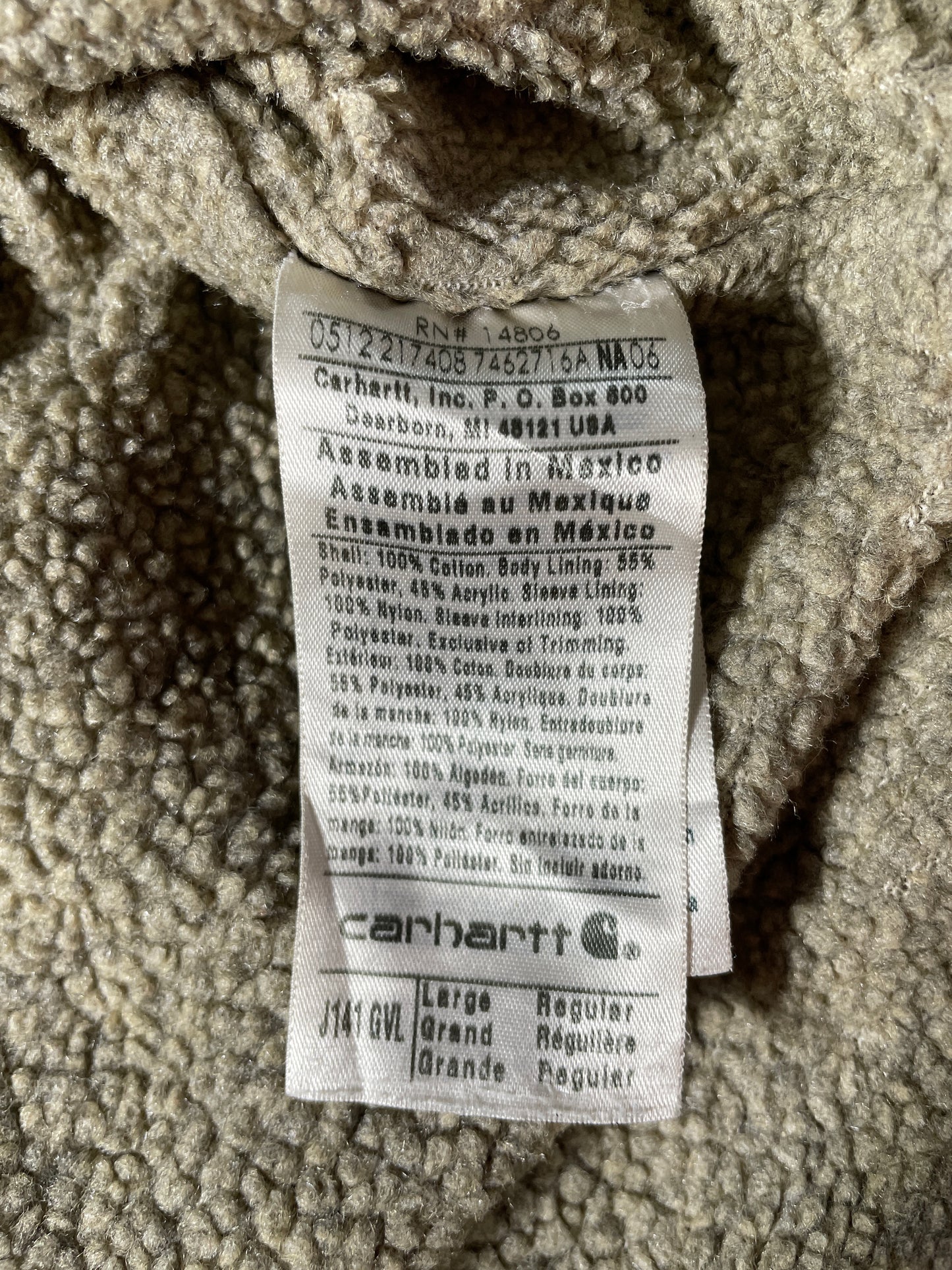 Vintage CARHARTT Size L Duck Jacket / F7583J
