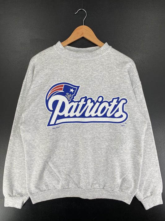 1994 PATRIOTS Made in USA Size L Vintage NFL Sweat-shirt / F1429S