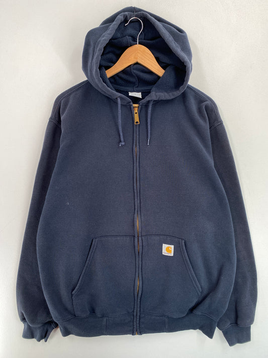 Vintage CARHARTT Size L Zip Up Hoodie Sweat-shirt / G4738S