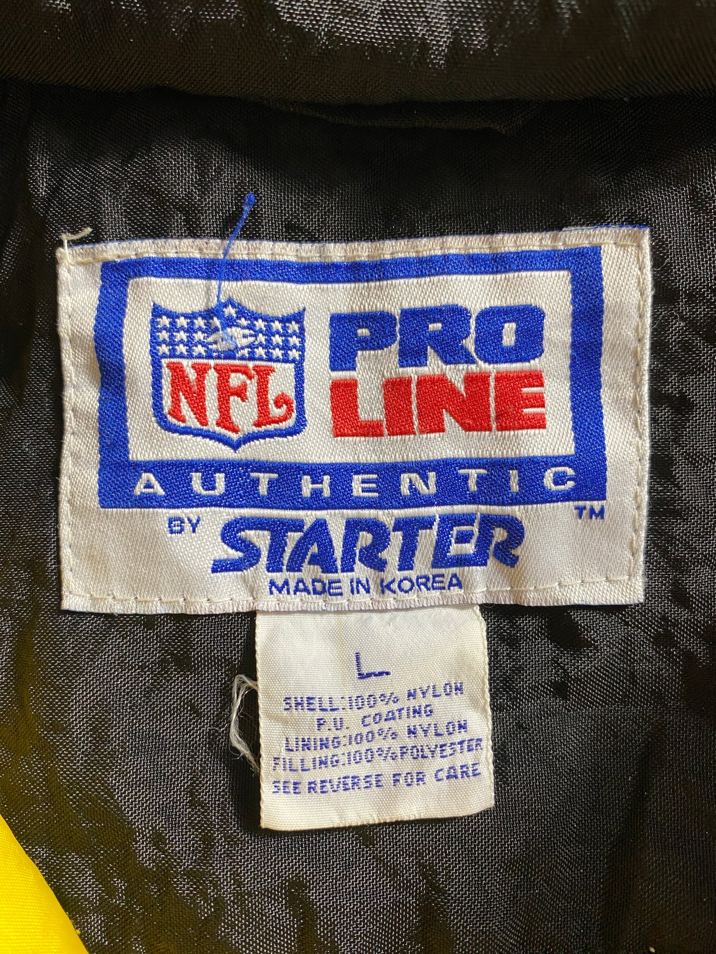 90’s STARTER x PITTSBURGH STEELERS Size L Vintage Padded Nylon Jacket / F5027N