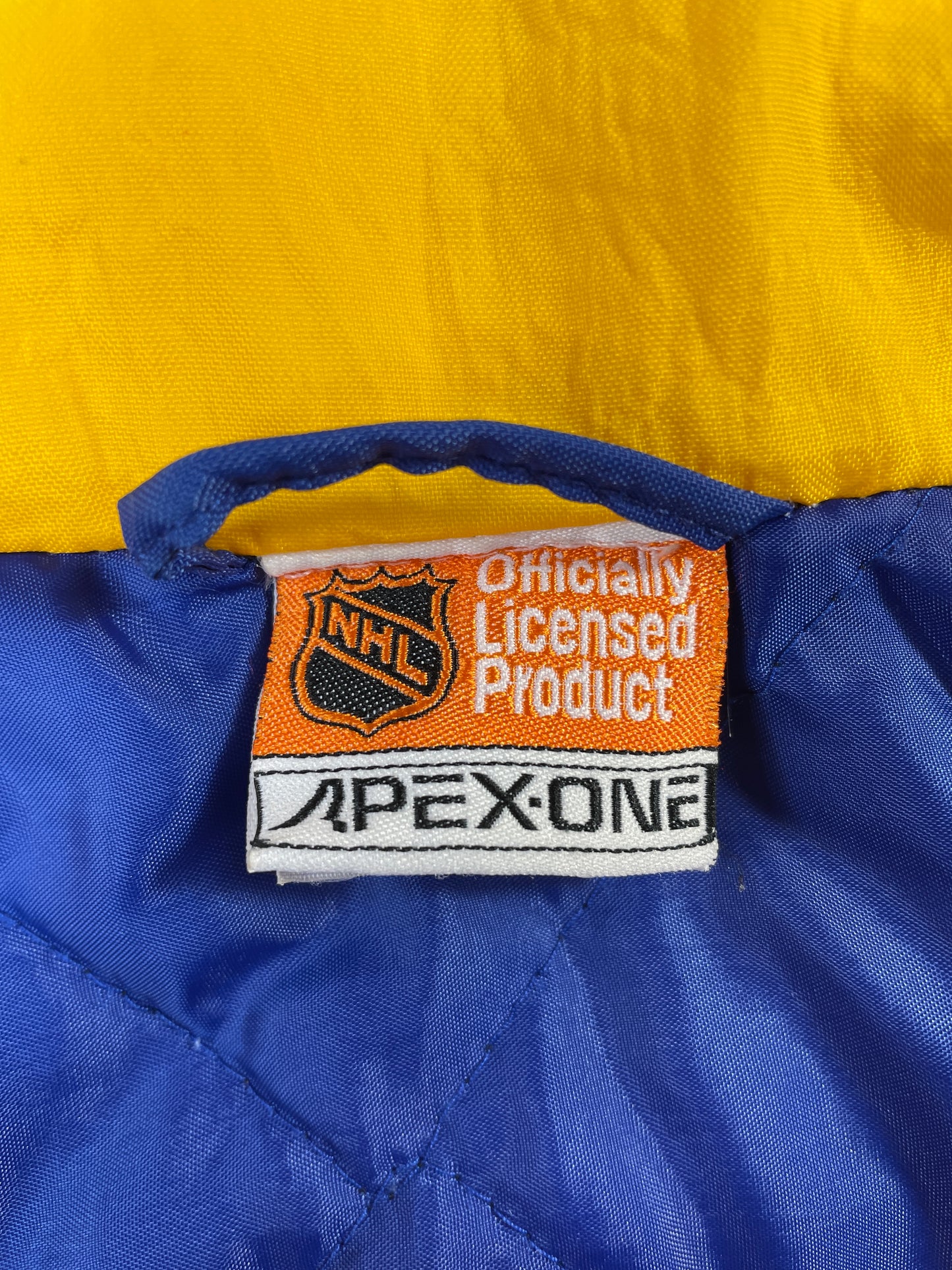.Vintage ST. LOUIS BLUES Size Approx. XL NHL Padded Nylon Jacket / F3464N
