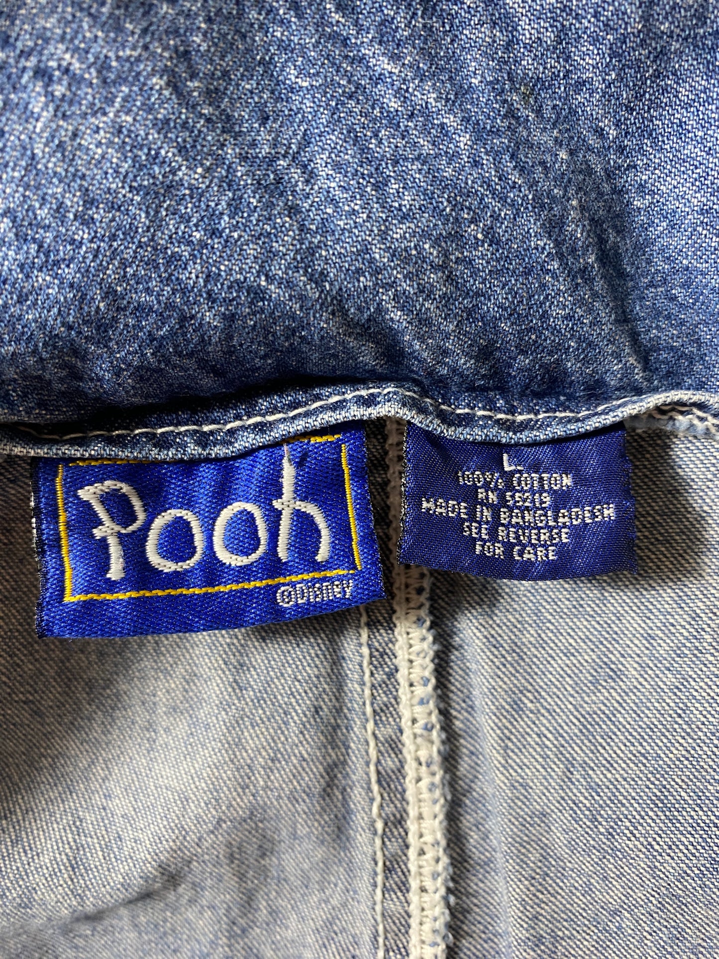 Vintage DISNEY POOH Size L Denim Overall / F2294P