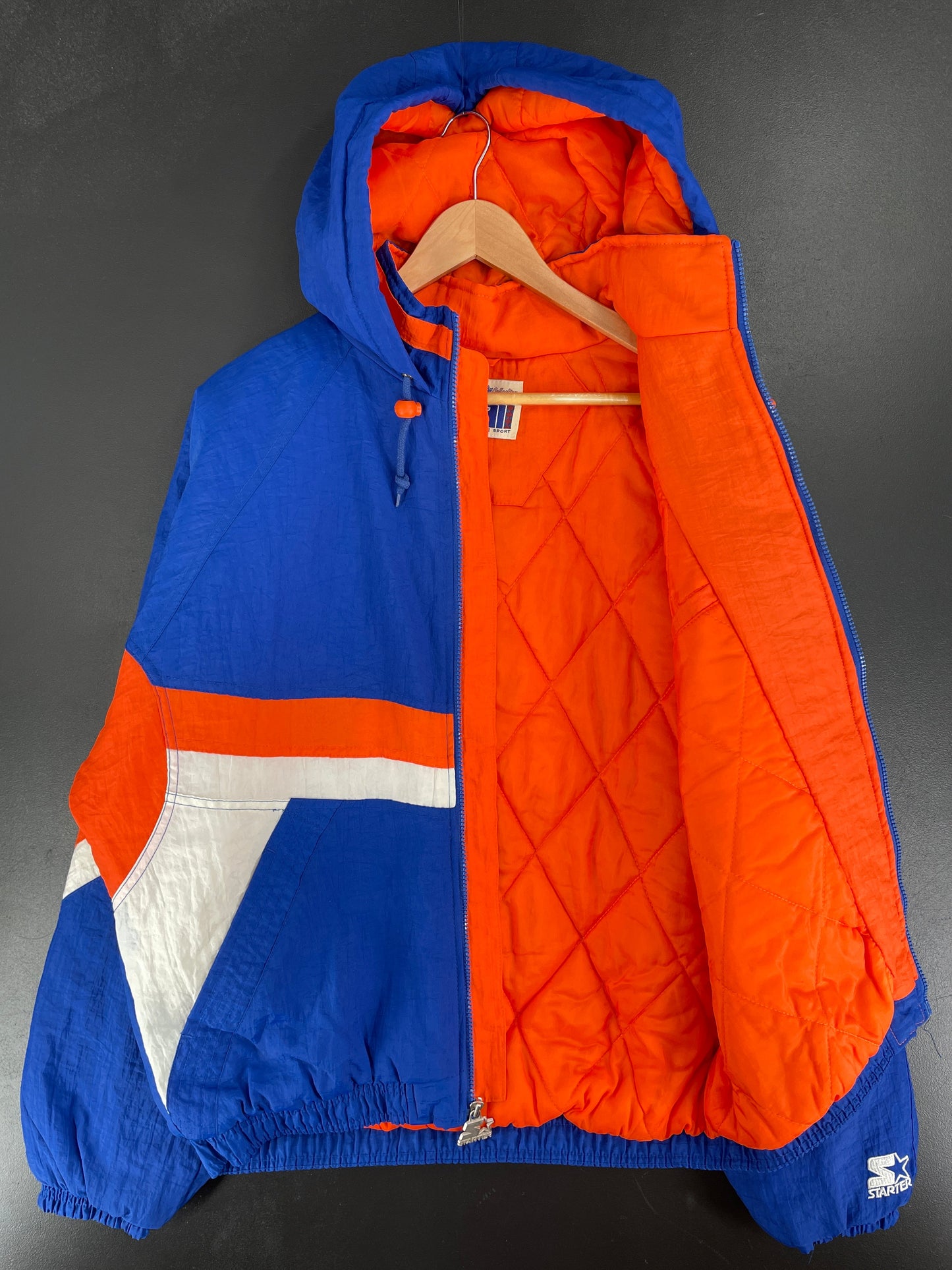 90’s STARTER x DENVER BRONCOS Size L Vintage NFL Padded Nylon Jacket / F5861N