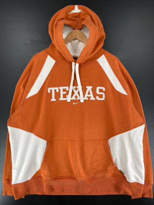 00' NIKE x TEXAS Size XXL Vintage College Hoodie Sweat Shirt / F7300S