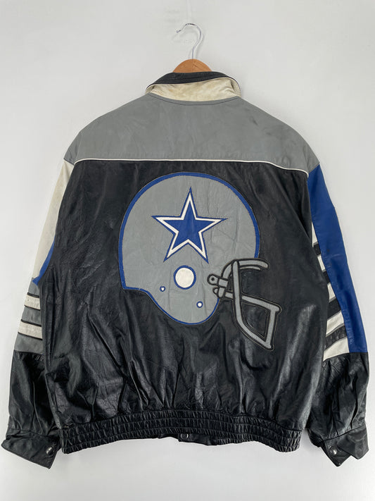 Vintage DALLAS COWBOYS Size Approx. L NFL Leather Jacket / G5025J