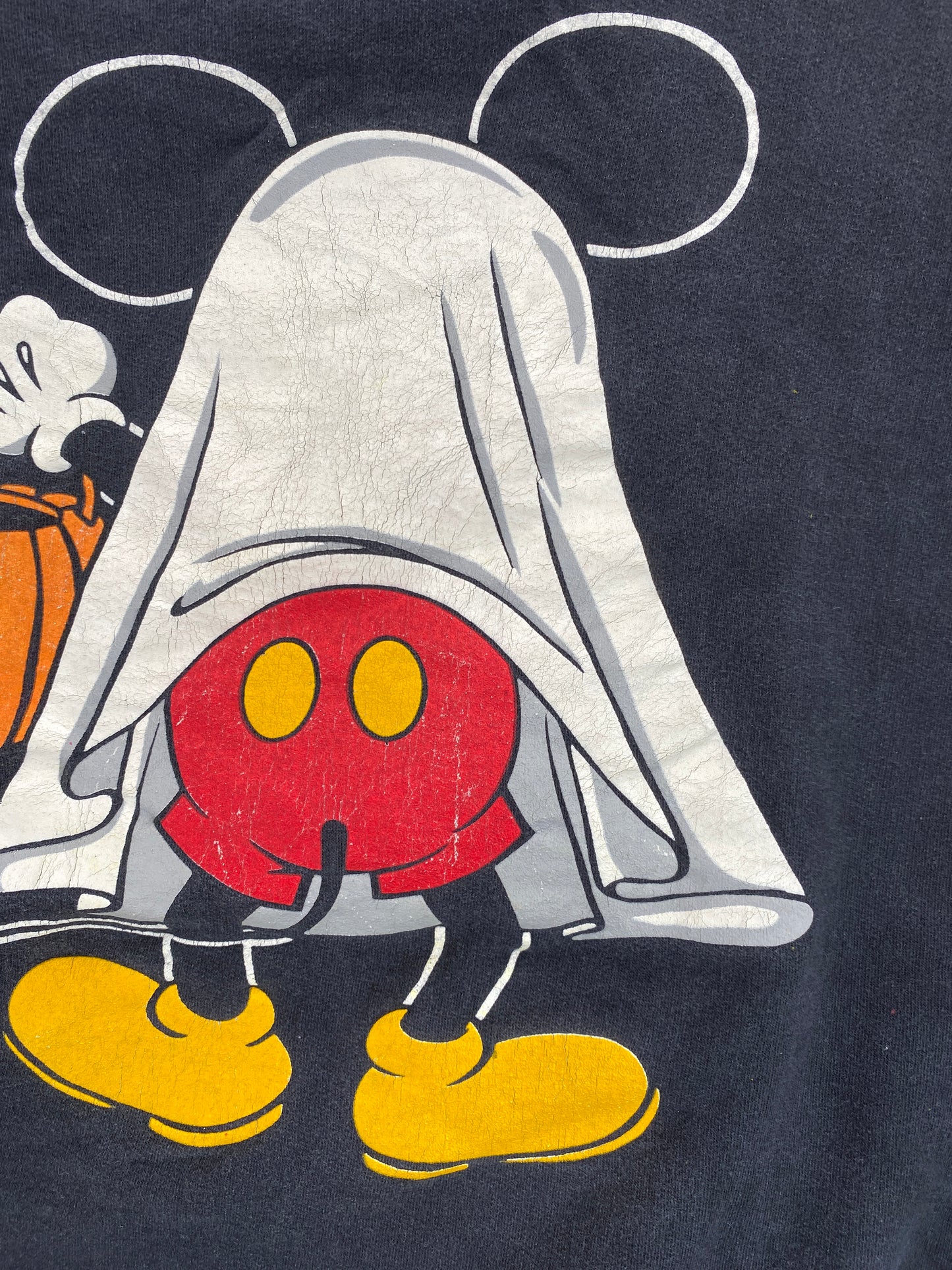90's DISNEY MICKEY HALLOWEEN Made in USA Size Ladies XXXL Vintage Sweat-shirt / G3965S