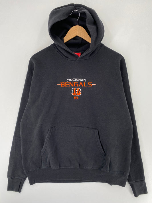 00’ CINCINNATI BENGALS Size No Tag (Approx.L) NFL Hoodie Sweat-Shirt / F9611S