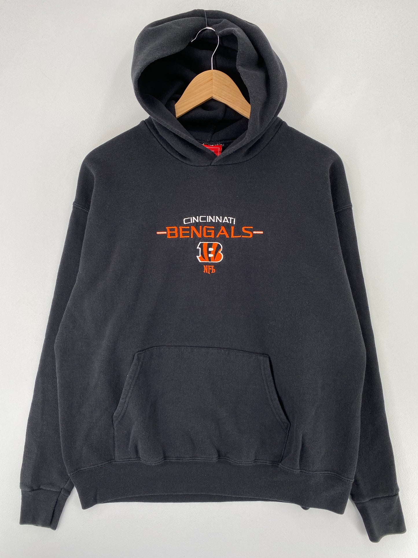 00’ CINCINNATI BENGALS Size No Tag (Approx.L) NFL Hoodie Sweat-Shirt / F9611S