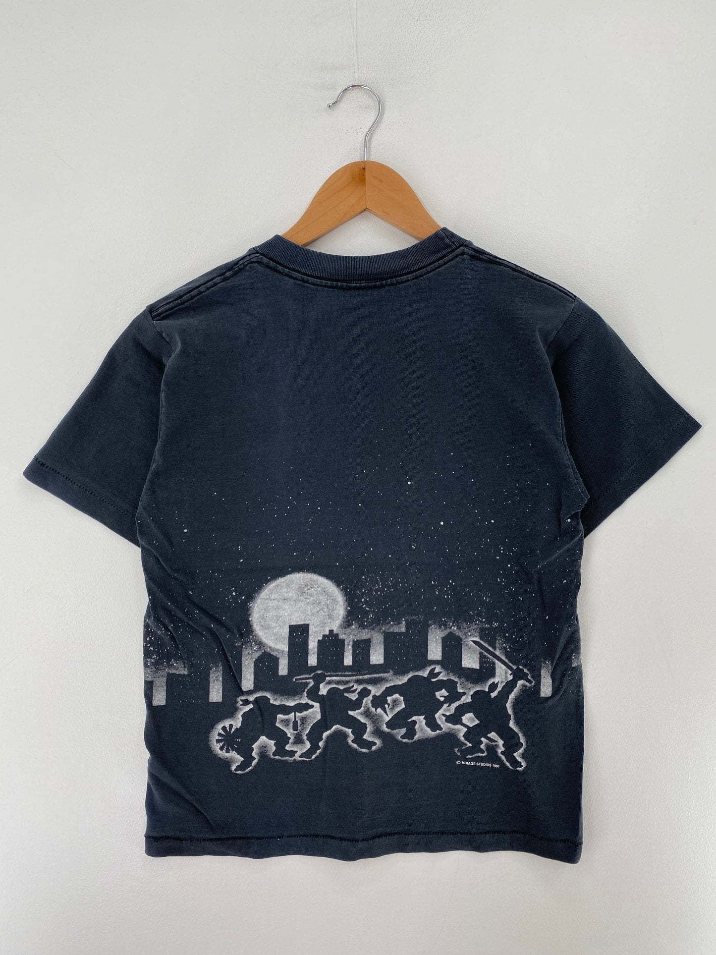 1991 Kids TURTLES Made in USA Size Kids L Vintage T-Shirt / F8046T