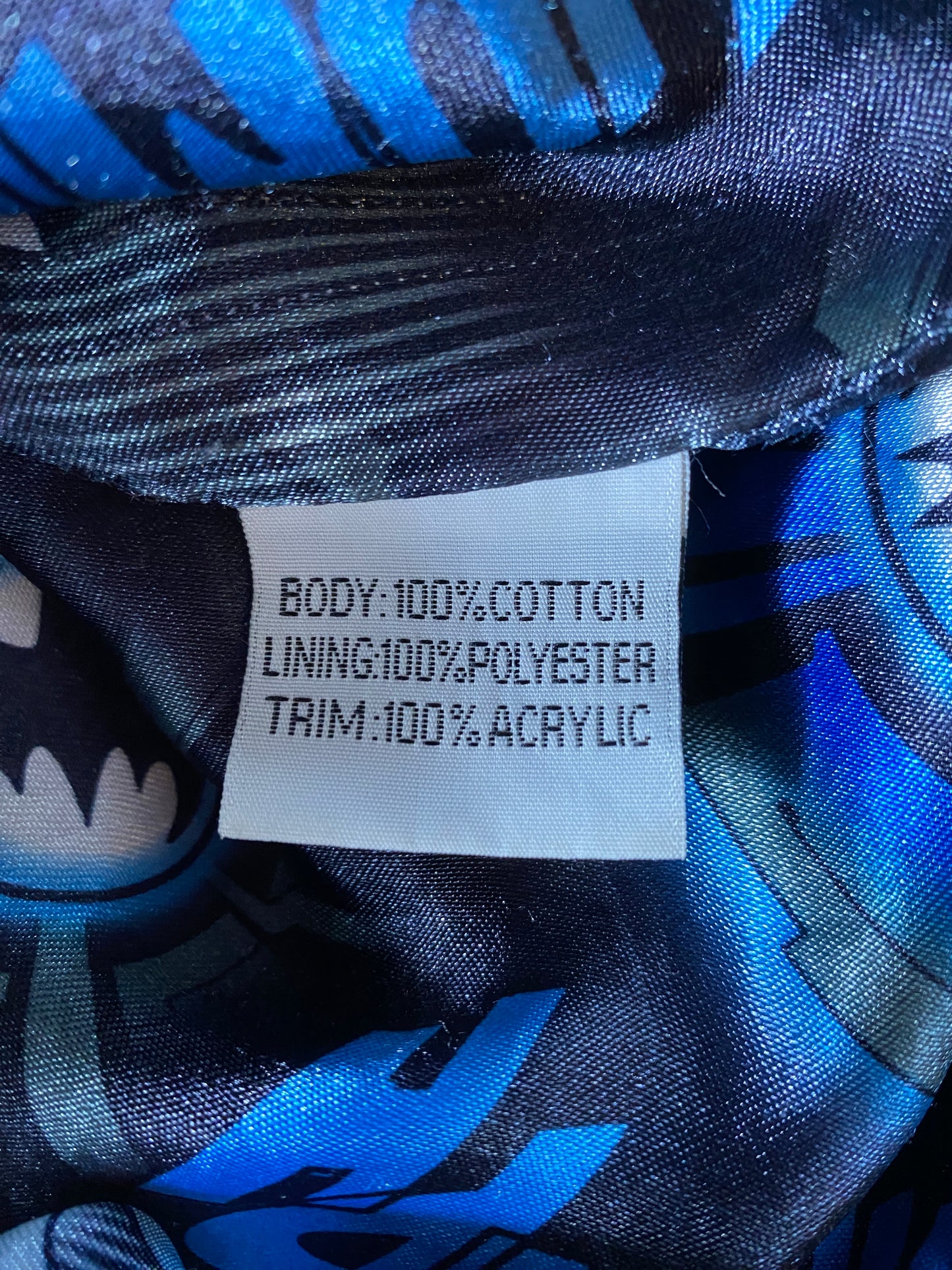 Vintage Kids BATMAN Size Kids XXL Racing Jacket / F8398J