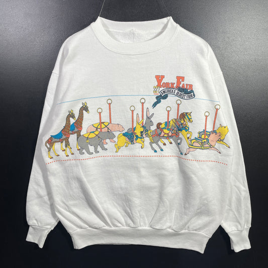 (Approx.L) 90’s YORK FAIR Vintage Sweatshirt / A1112S