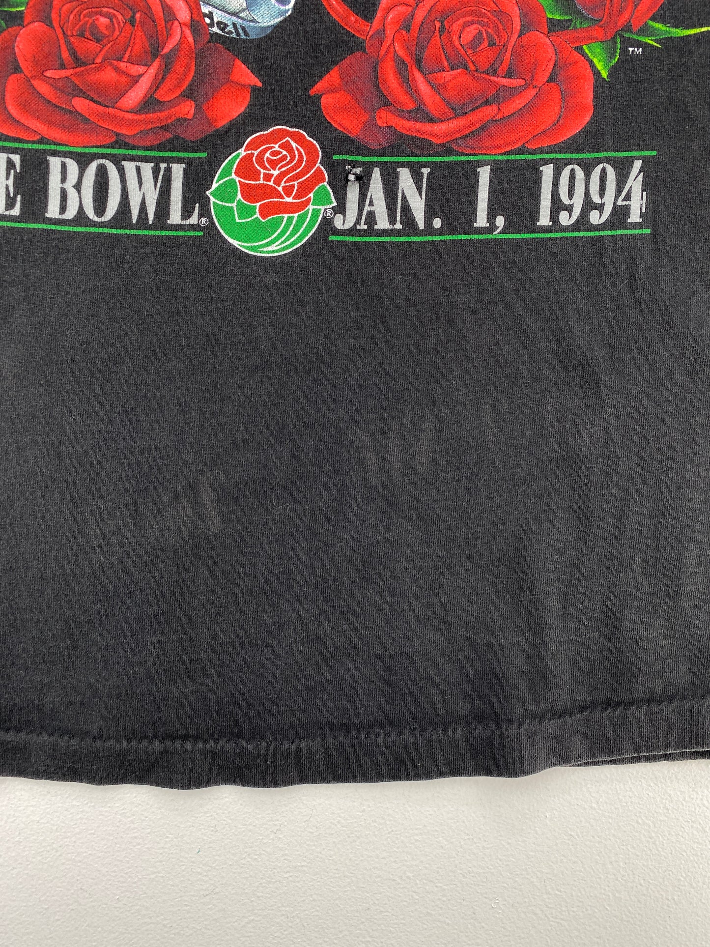 1994 SALEM X WISCONSIN Made in USA Size L Vintage College T-shirt / F8308T