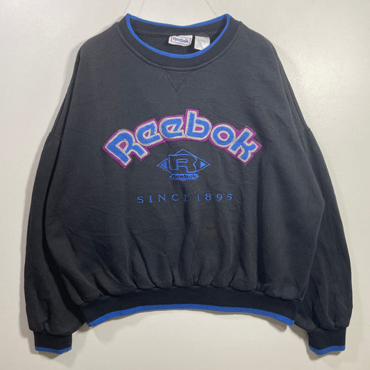 (XL) 90's REEBOK SPELLOUT Vintage Sweatshirt / A1091S
