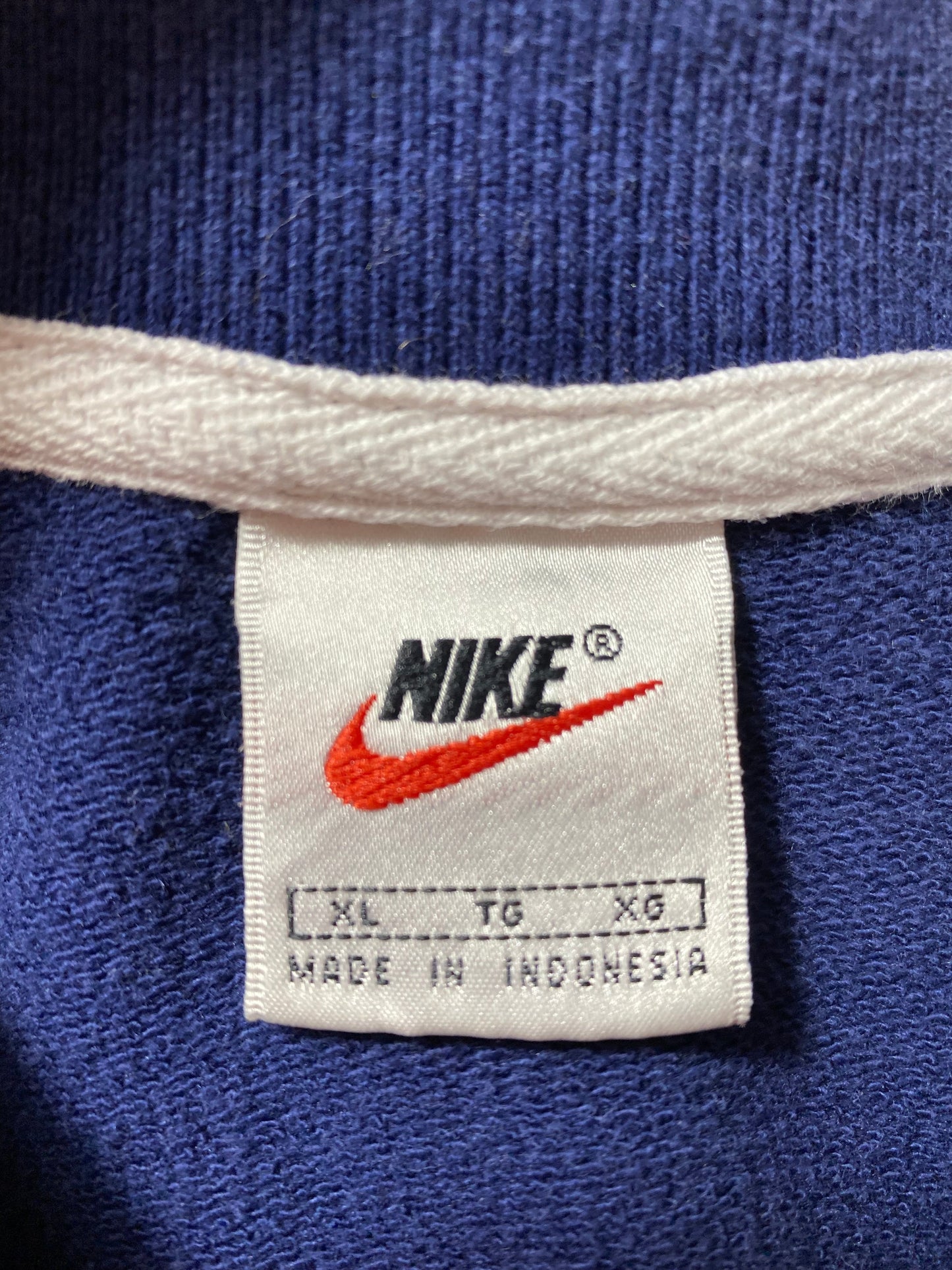 90's NIKE Size XL Vintage Half-zip Sweat-Shirt / G4952S