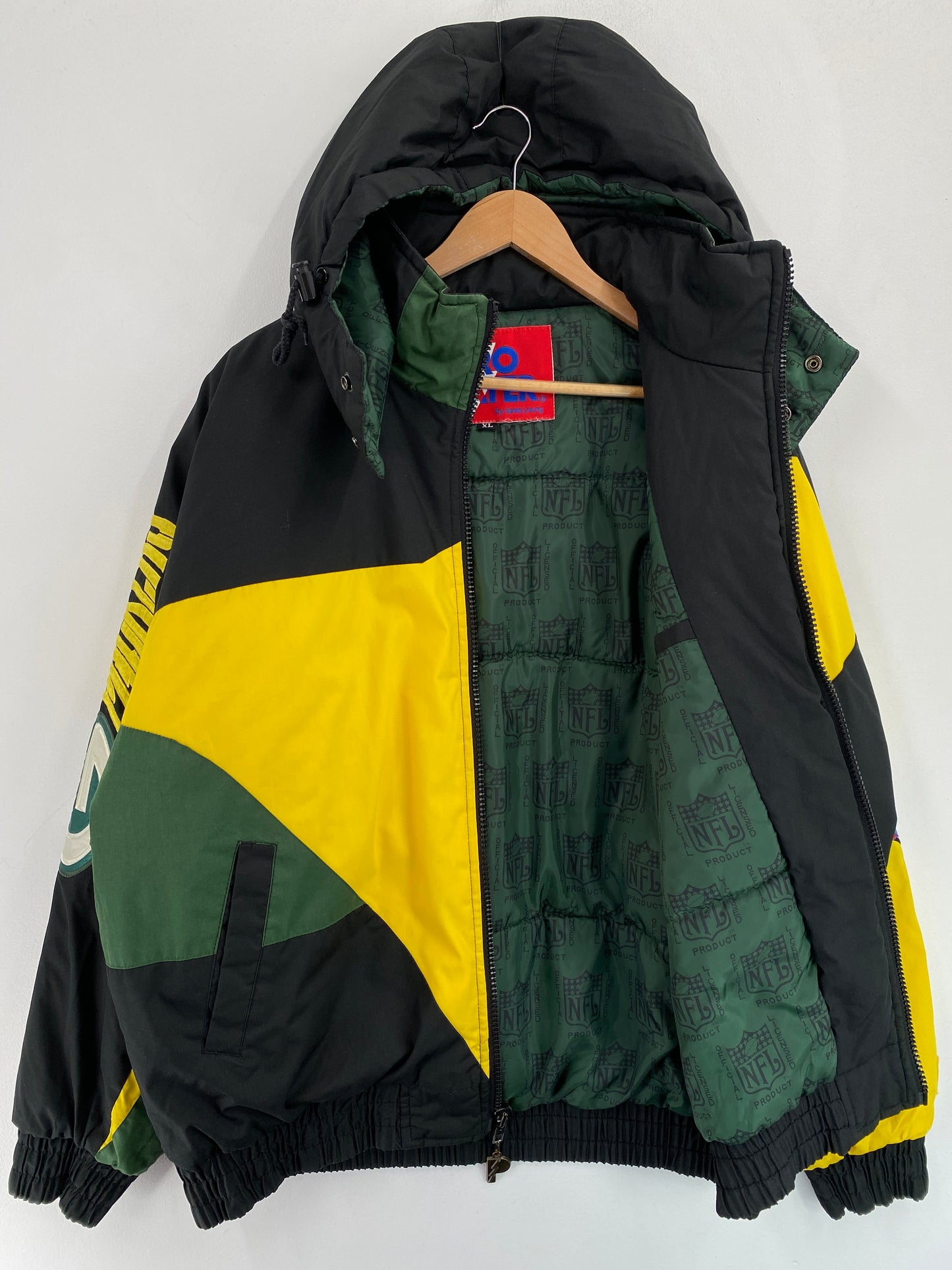 90’s PRO PLAYER x GREEN BAY PACKERS Size XL NFL Padded Jacket / G4990N