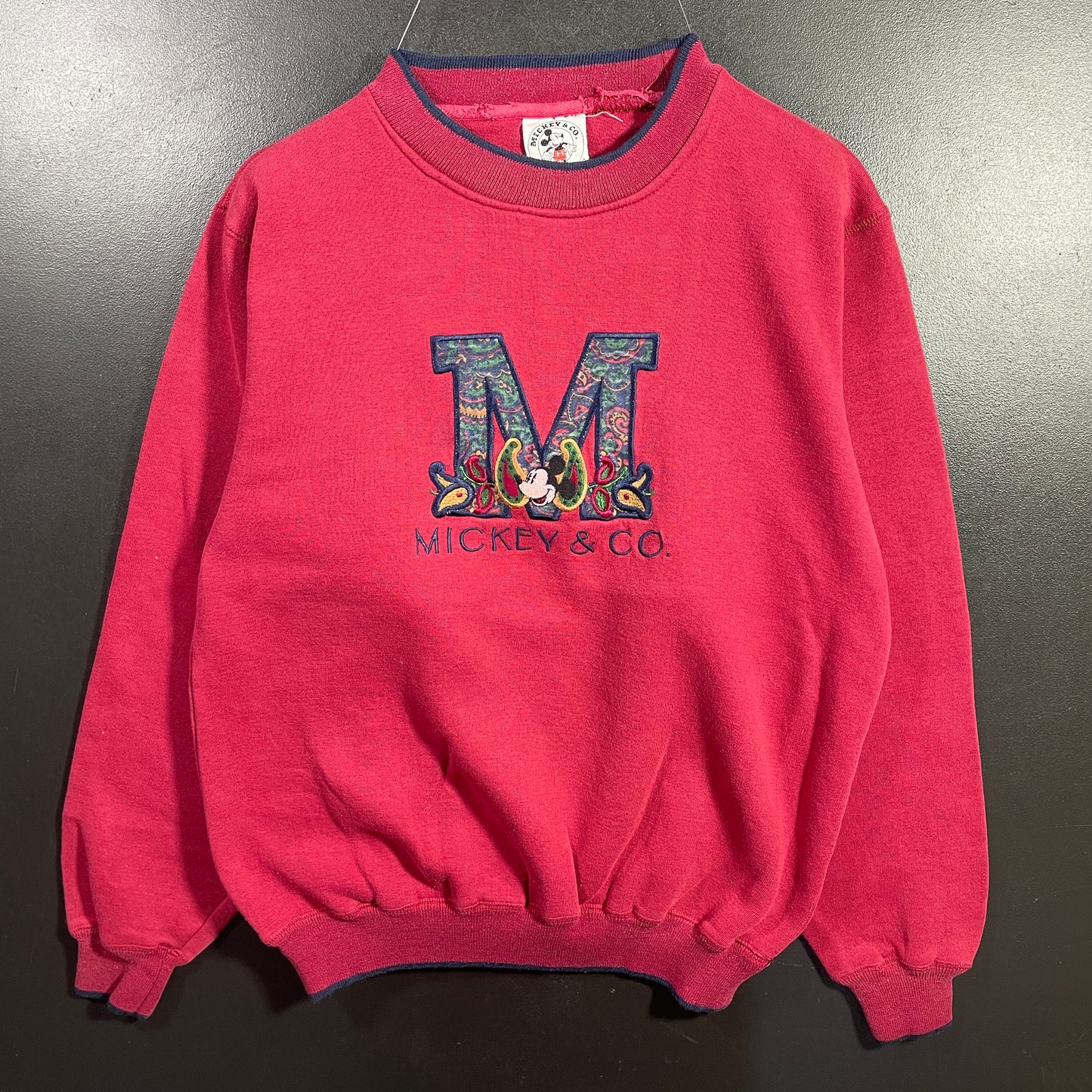 (Approx.M) 90’s DISNEY MICKEY Vintage Sweatshirt / A1115S