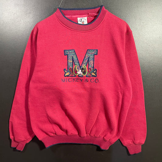 (Approx.M) 90’s DISNEY MICKEY Vintage Sweatshirt / A1115S