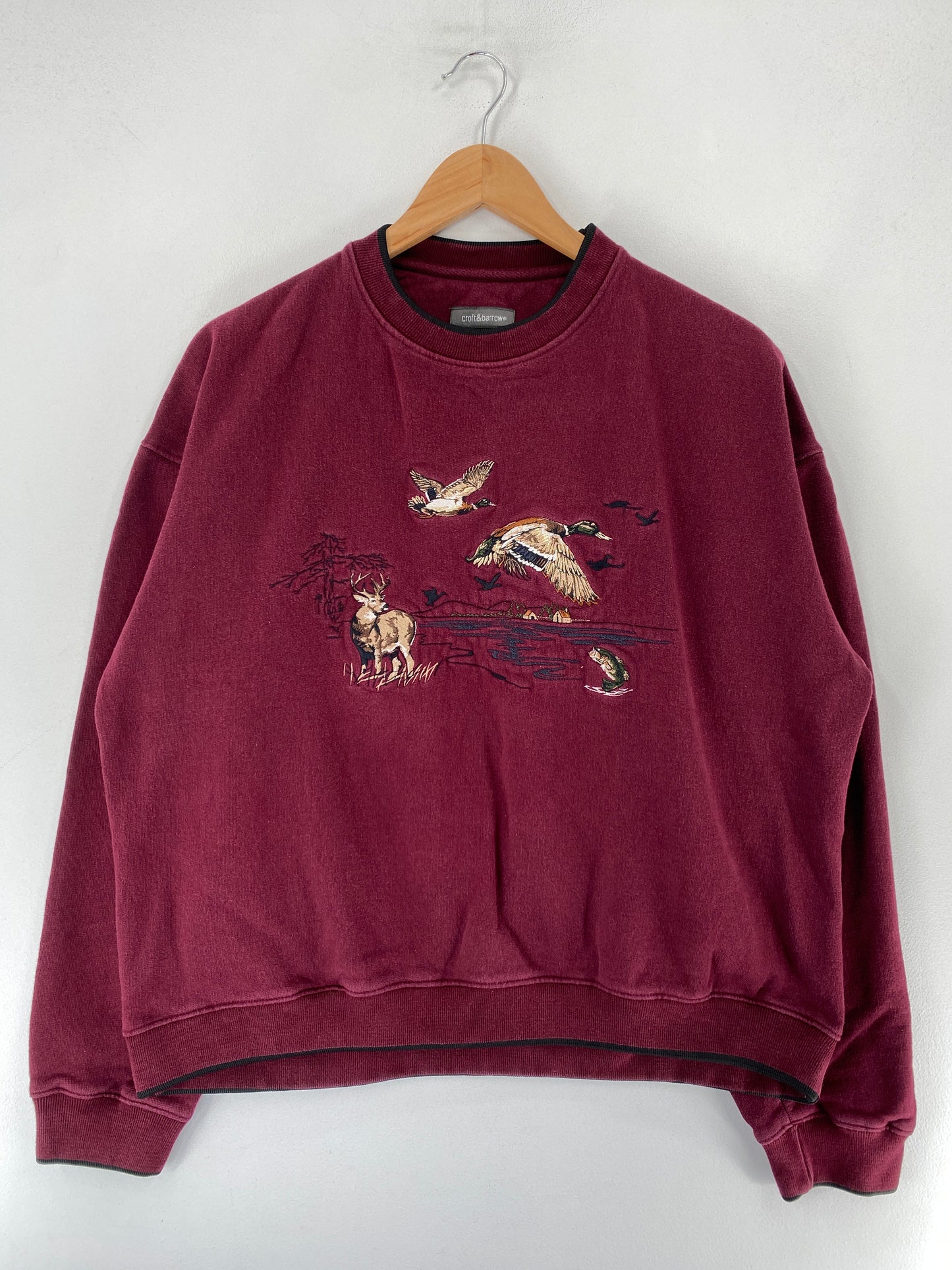 Vintage DEER Size M Animal Sweat-Shirt / F5233S