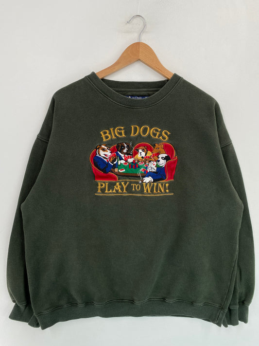 Vintage BIG DOGS Size L Sweat-shirt / G5379S