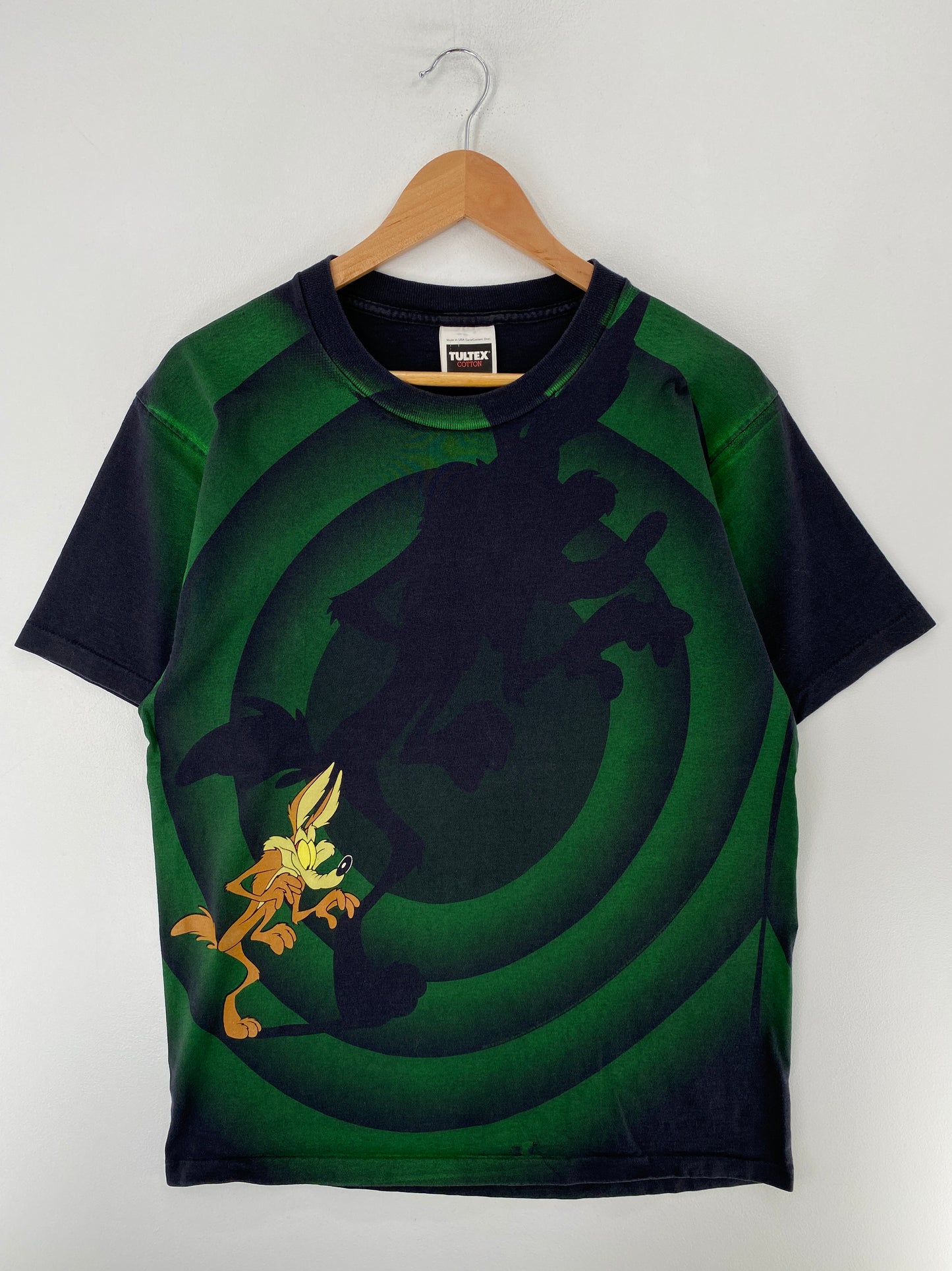 1992 LOONEY TUNES WILE E. COYOTE Made in USA Size L Vintage T-Shirt / F7969T