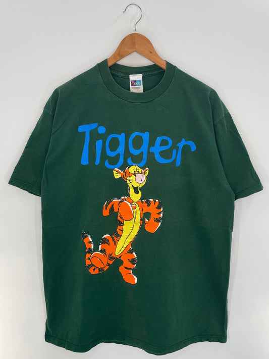 00’ DISNEY TIGGER Made in USA Size XL Vintage T-Shirt / E8000T