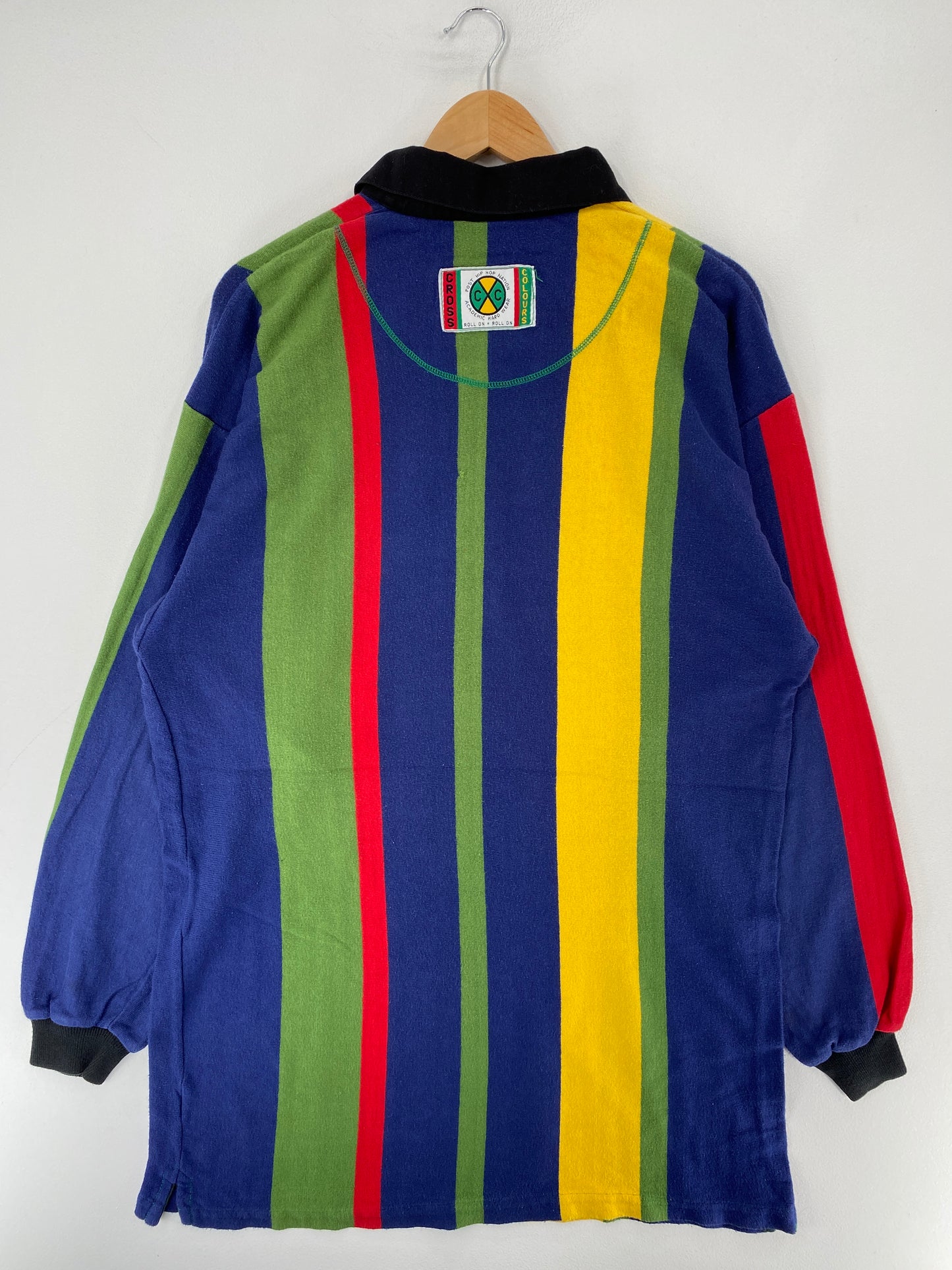 .90's CROSS COLOURS Size L Half Zip Shirt / F1400R