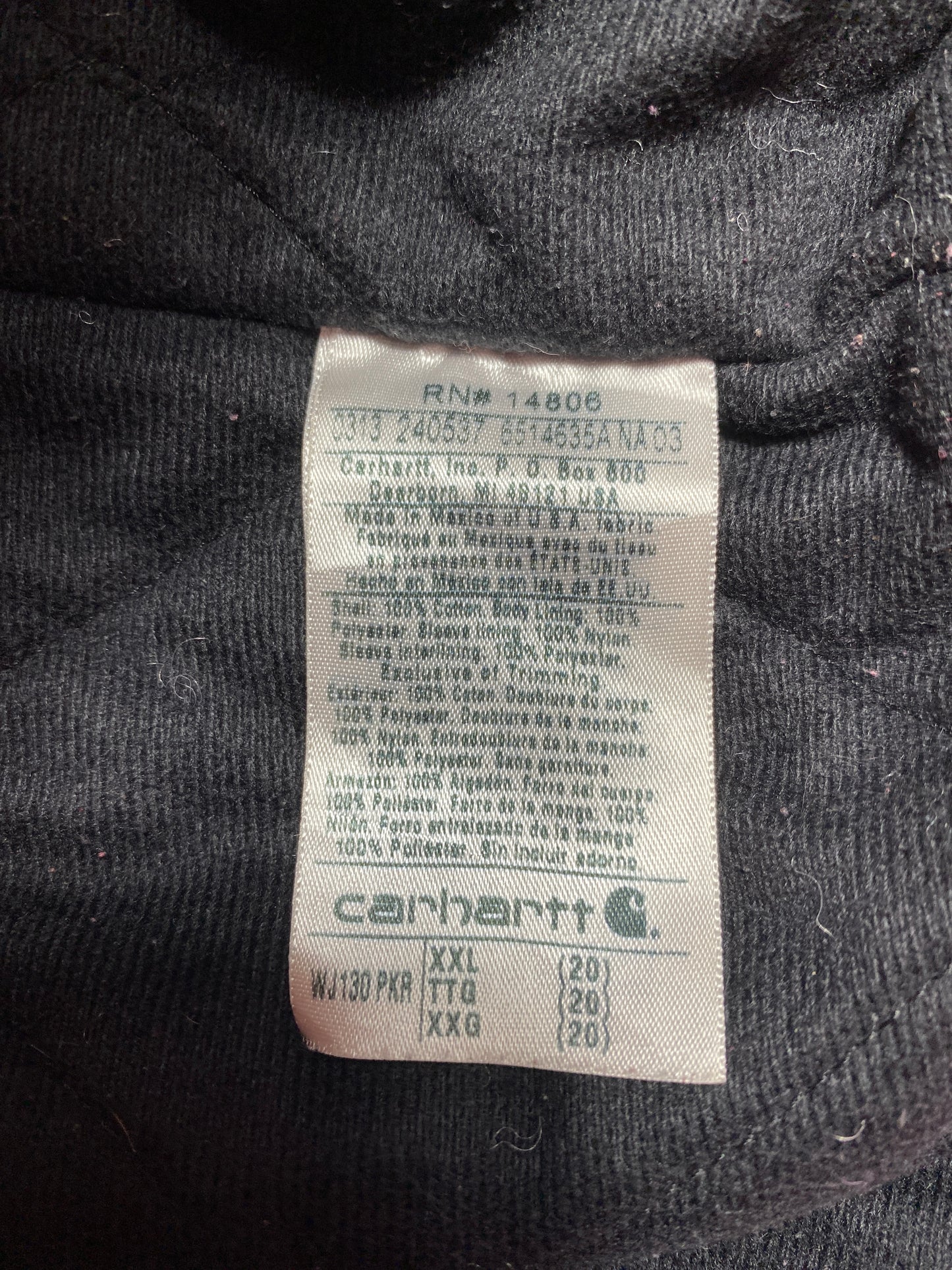 .Vintage CARHARTT Size Ladies XXL Duck Jacket / G3465J