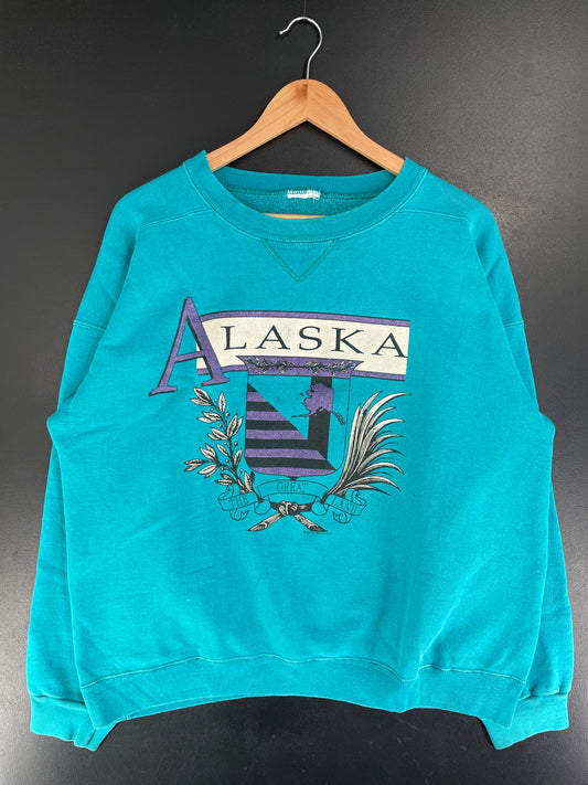 1991 ALASKA Size No tag (Approx. SizeL) Vintage Sweat-shirt / G4121S