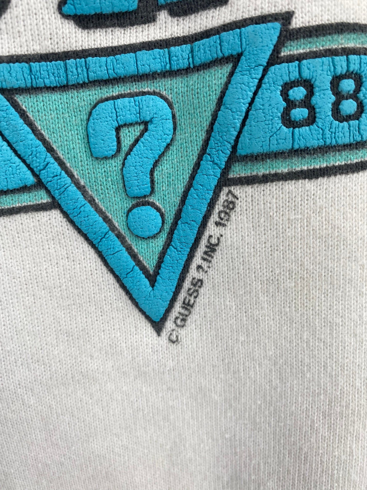 1987 GUESS Made in USA Size L Vintage Sweat-Shirt / G3652S