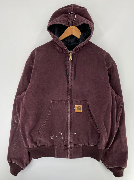 .90's CARHARTT Made in USA Size L Vintage Duck Jacket / G1359J