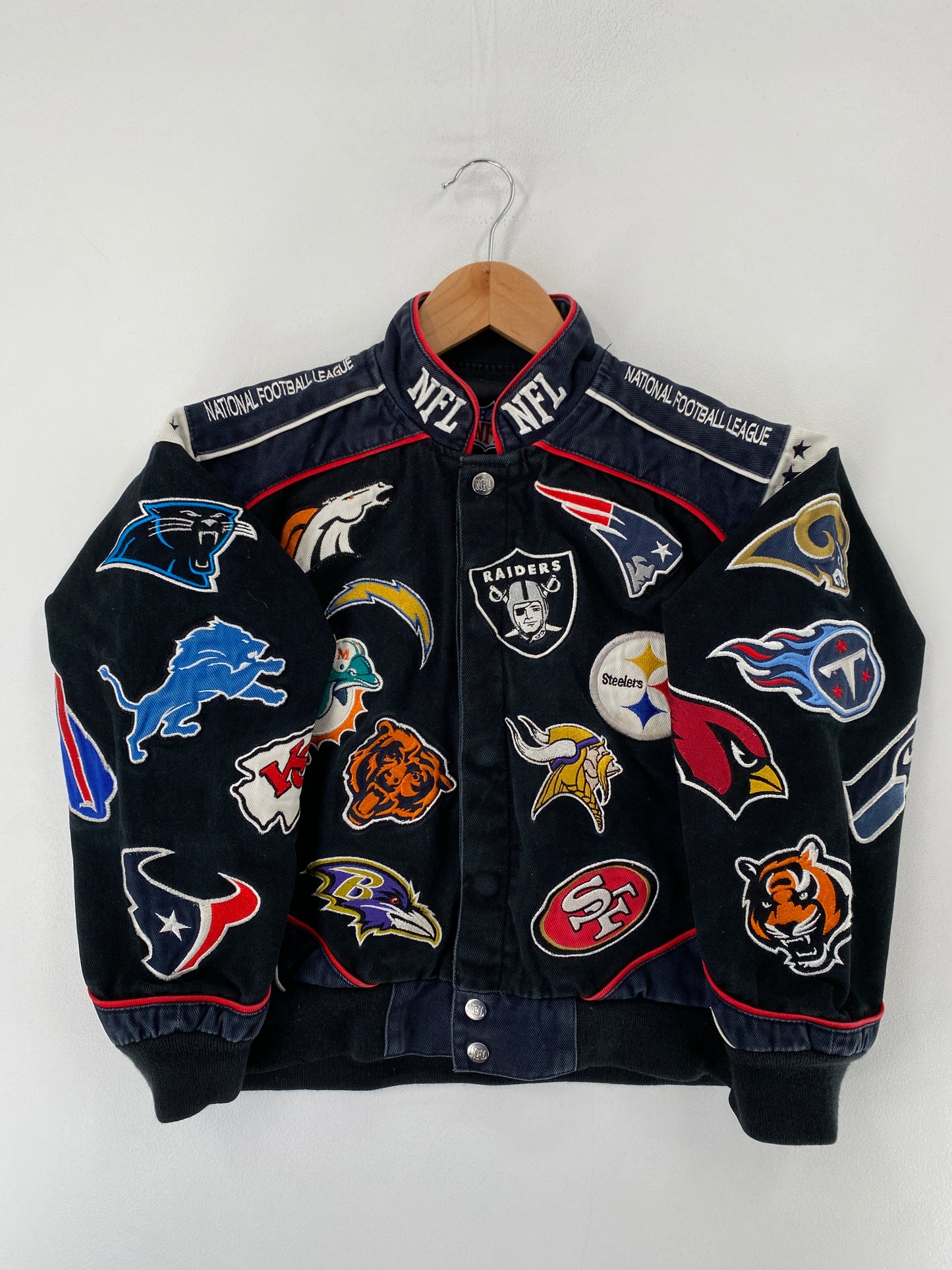 Vintage Kids NFL Size Kids M Racing Jacket / F8051J