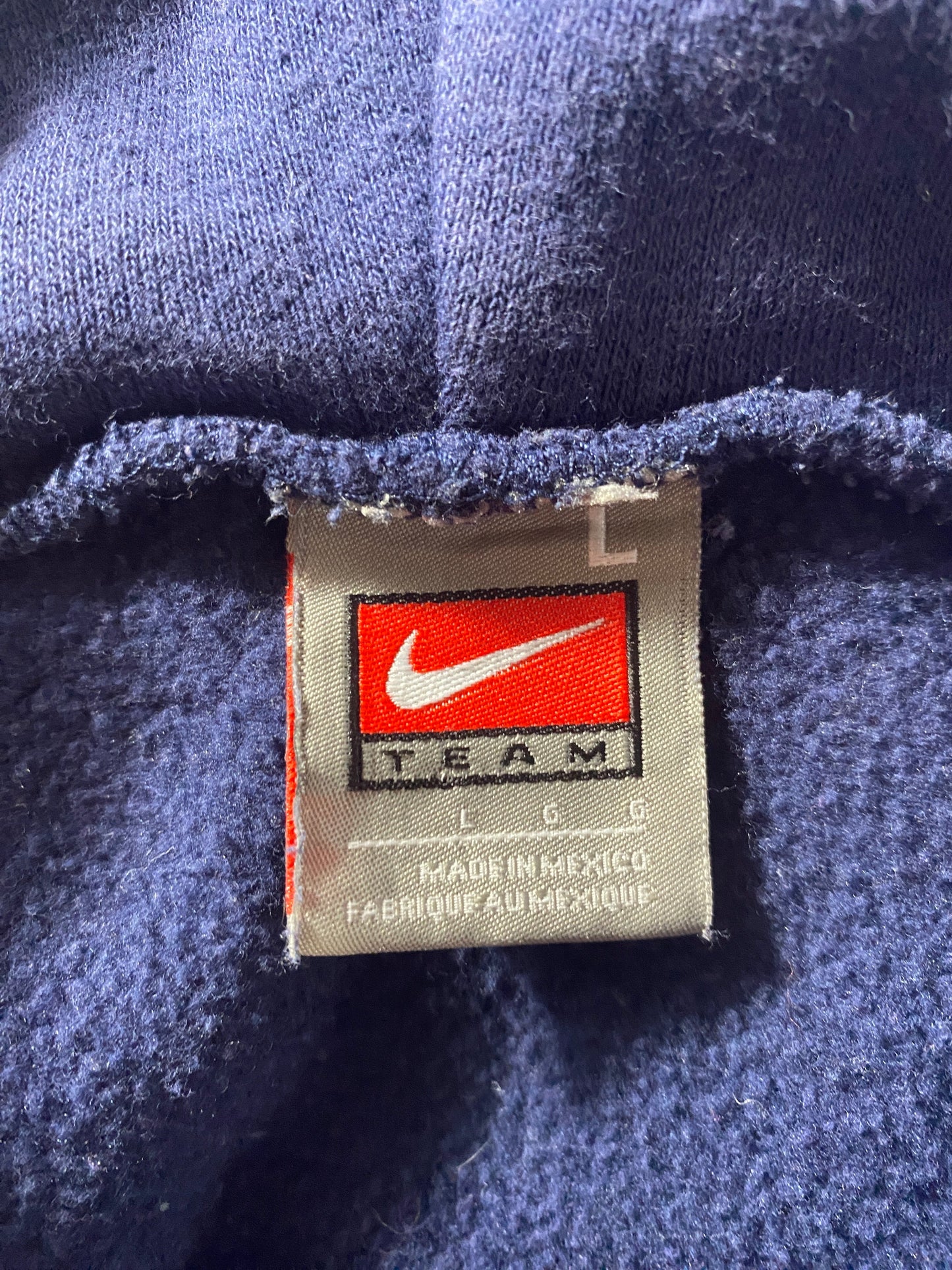 00’ NIKE x UTEP Size L Vintage College Hoodie Sweat shirt / F9490S